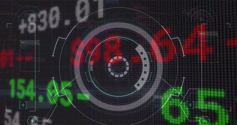 Digital Data Visualization Overlay for Financial Markets - Download Free Stock Images Pikwizard.com