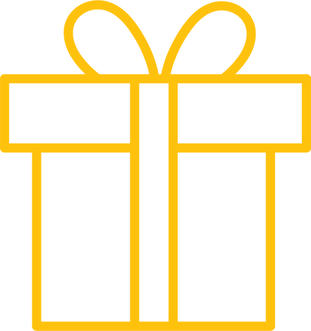 yellow gift present icon on transparent background - Download Free Stock Videos Pikwizard.com