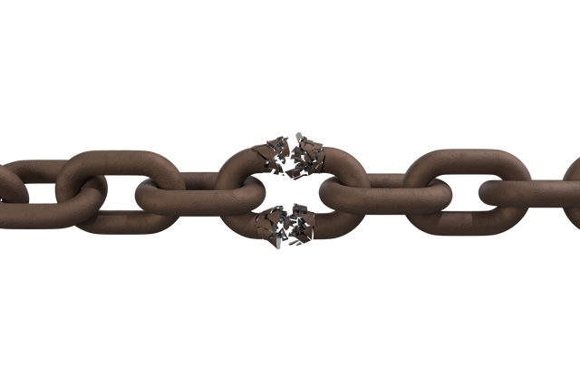 3D Illustration of Broken Metallic Chain Link - Download Free Stock Videos Pikwizard.com