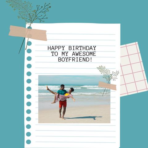 beachside birthday celebration with happy couple - Download Free Stock Templates Pikwizard.com