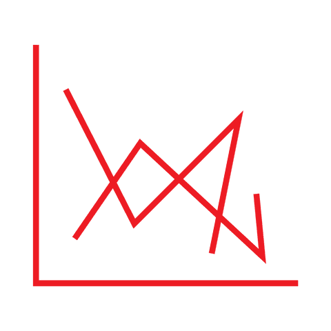 red statistic line graph chart on transparent background - Download Free Stock Videos Pikwizard.com