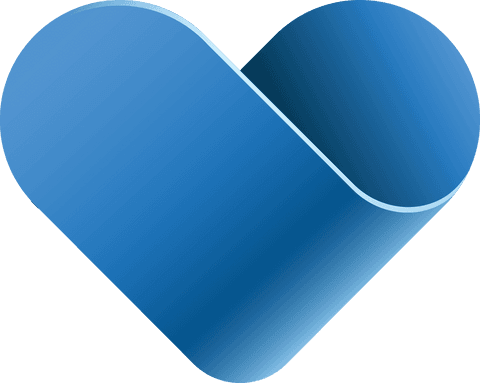 blue 3d heart design vector on transparent background - Download Free Stock Videos Pikwizard.com
