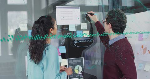 Business Team Collaborating on Financial Strategy and Data