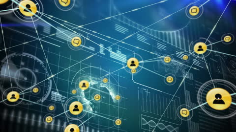 Digital Data Network with Global Connections and Analysis