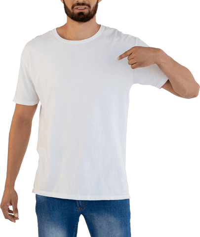 Man Pointing at Blank White T-shirt on Transparent Background - Download Free Stock Videos Pikwizard.com
