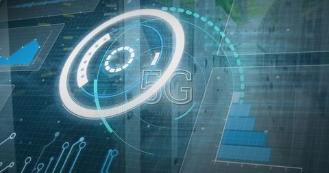 Futuristic 5G Technology Transforming Data Processing in Network Servers - Download Free Stock Images Pikwizard.com