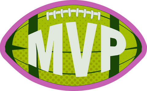 Colorful Flat MVP Football Illustration Transparent Background