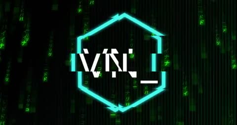 Futuristic NFT Digital Art with Glowing Hexagon Morphing