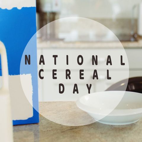 national cereal day promotion with breakfast setup - Download Free Stock Templates Pikwizard.com