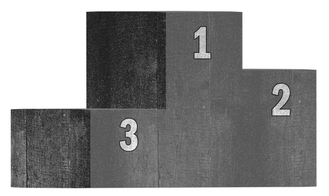 Gray Podium with Three Steps on Transparent Background for Achievement Concepts  - Download Free Stock Videos Pikwizard.com