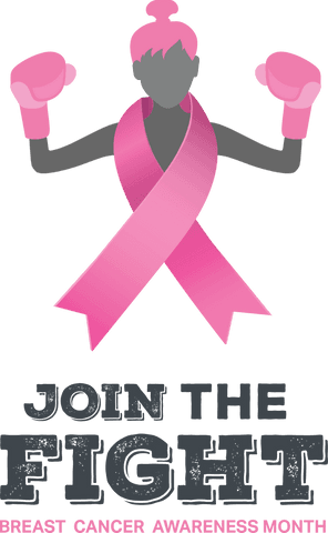 transparent boxing woman with pink ribbon for breast cancer awareness - Download Free Stock Videos Pikwizard.com