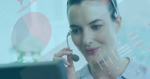 Smiling Consultant Engaged in Global Business Finance Planning