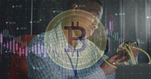 Bitcoin Technology and Data Processing in Server Room