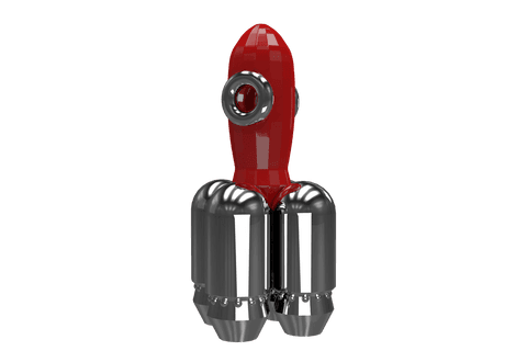 shiny red rocket launching on transparent background illustration - Download Free Stock Videos Pikwizard.com