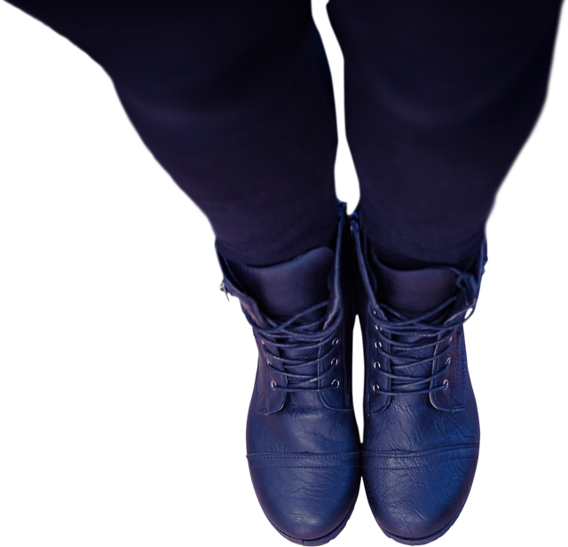 Transparent Overhead View of Person Wearing Leather Boots - Download Free Stock Videos Pikwizard.com