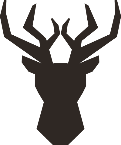 geometric reindeer silhouette on transparent background - Download Free Stock Videos Pikwizard.com
