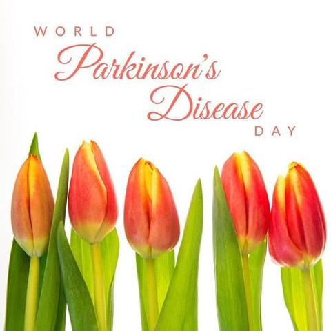 World Parkinson's Disease Day Tulips Against White Background - Download Free Stock Templates Pikwizard.com