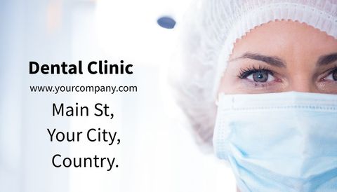 Confident dental professional encouraging healthcare service