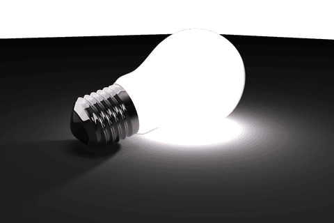 digital illustration of illuminating white bulb on transparent background - Download Free Stock Videos Pikwizard.com
