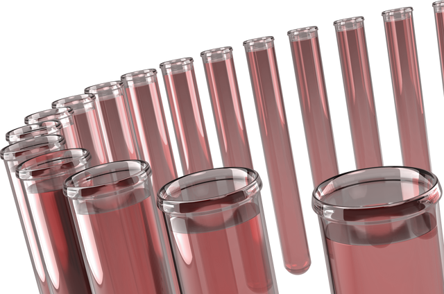 Close-Up of Transparent Test Tubes with Red Chemical Solution - Download Free Stock Videos Pikwizard.com