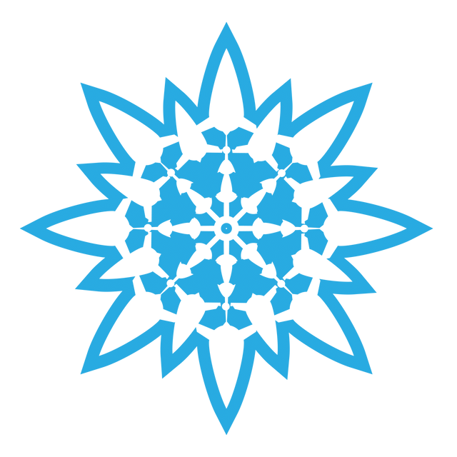 Delicate Digital Transparent Blue Snowflake Design on Transparent Background - Download Free Stock Videos Pikwizard.com