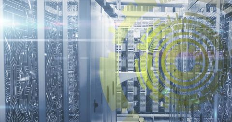Advanced Data Processing in High Tech Server Room - Download Free Stock Images Pikwizard.com