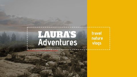 Misty Terrain Overlay with Adventure Text for Travel Blogs - Download Free Stock Templates Pikwizard.com