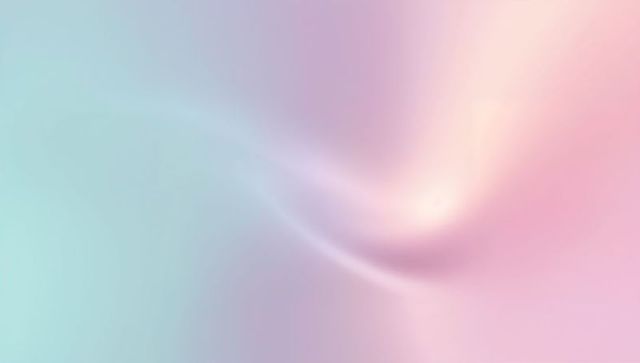 Ethereal mint to peach gradient flow with soft curved highlight and tranquil glow