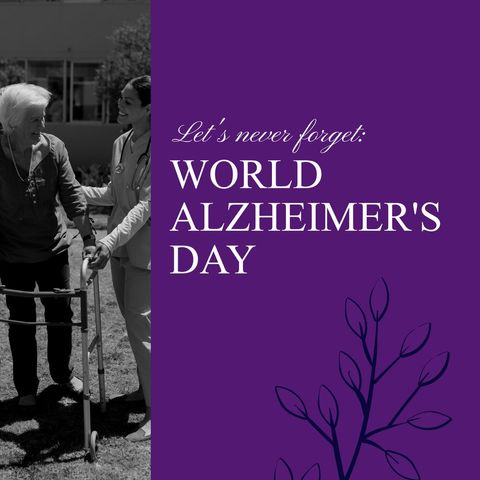 world alzheimer's day awareness commitment by healthcare - Download Free Stock Templates Pikwizard.com