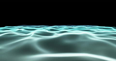 Glowing Abstract Waves on Dark Background Animation