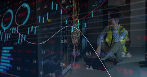 Digital interface with worker in data processing environment