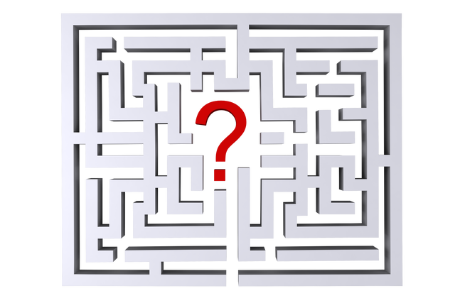 Transparent 3D Maze with Red Question Mark Concept - Download Free Stock Videos Pikwizard.com