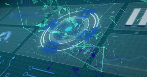 Futuristic Digital Interface with Networks and Data Process - Download Free Stock Images Pikwizard.com