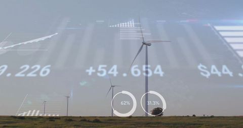 Innovative Renewable Energy and Financial Analysis Concept