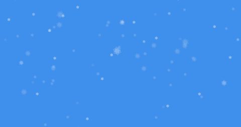 Falling Snowflakes on Tranquil Blue Background - Download Free Stock Images Pikwizard.com
