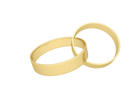 pair of transparent gold wedding rings on transparent background - Download Free Stock Videos Pikwizard.com