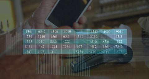Data Visualization Over Mobile Payment - Download Free Stock Images Pikwizard.com