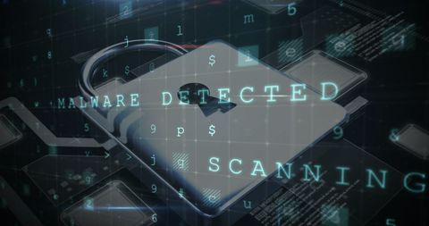 Digital Security Lock Highlighting Malware Detection - Download Free Stock Images Pikwizard.com