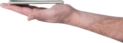 Transparent Background Hand Holding Slim Mobile Device - Download Free Stock Videos Pikwizard.com