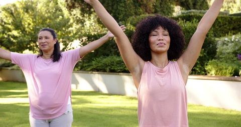 Women Practicing Yoga Outdoors Meditation Wellness - Download Free Stock Images Pikwizard.com