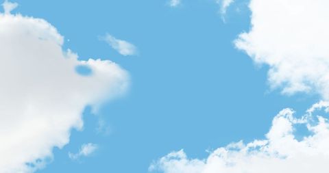 Tranquil Blue Sky with Fluffy White Clouds - Download Free Stock Images Pikwizard.com