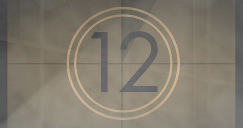Retro Countdown Timer Animation with Vintage Film Look - Download Free Stock Images Pikwizard.com