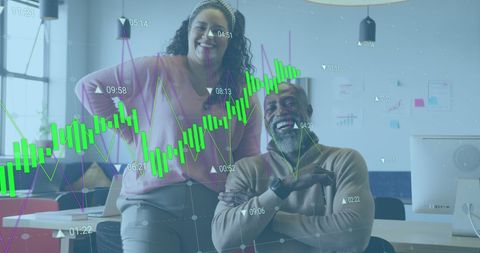 Diverse Professionals Smiling with Digital Analytics - Download Free Stock Images Pikwizard.com