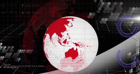 Global Data Processing in Digital Interface Concept Art - Download Free Stock Images Pikwizard.com
