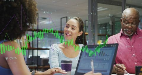 Diverse Team Collaborating on Financial Growth Strategies - Download Free Stock Images Pikwizard.com
