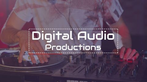 dj mixing tracks in dynamic live sound production scene - Download Free Stock Templates Pikwizard.com