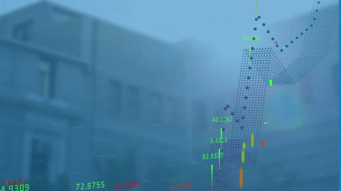 Dynamic Financial Data Overlay on Urban Architecture
