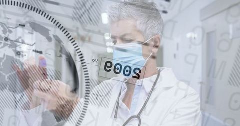 Masked Doctor Analyzing Test Samples with Virtual Data Overlay