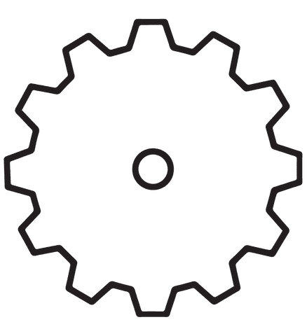 black cog wheel vector on transparent background illustration - Download Free Stock Videos Pikwizard.com