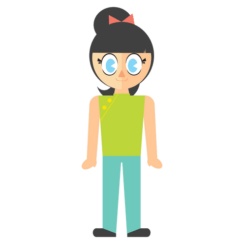 transparent cartoon female character with glasses - Download Free Stock Videos Pikwizard.com